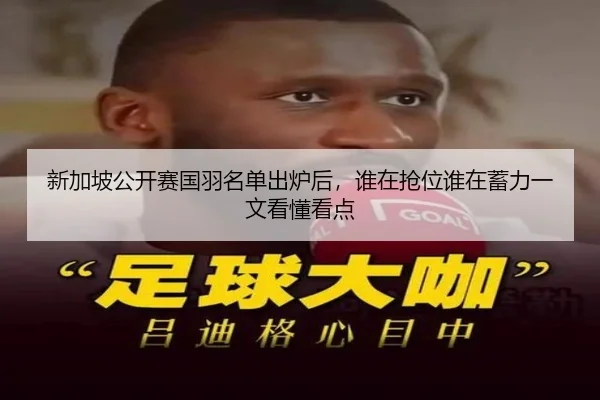 新加坡公开赛国羽名单出炉后，谁在抢位谁在蓄力一文看懂看点 | kaiyun